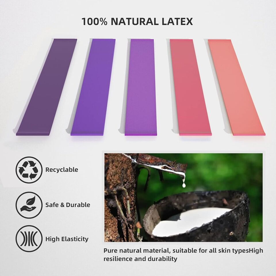 Resistance Exercise Bands For Home Fitness, Stretching, Strength Training, Physical Therapy Bands