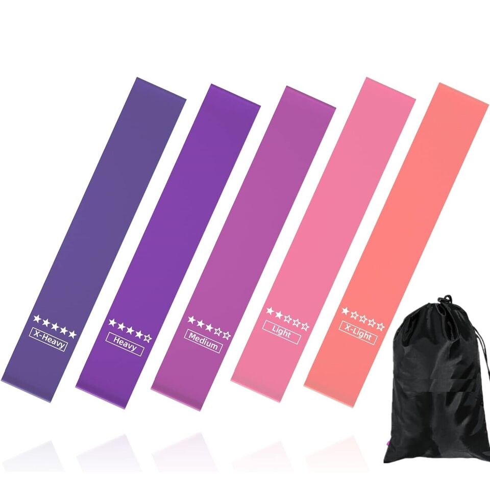 Resistance Exercise Bands For Home Fitness, Stretching, Strength Training, Physical Therapy Bands