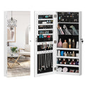 Full Mirror Wall Hanging – Elegant Full-Length Wall Mirror 4 Layers Of Storage, 3 Storage Boxes, Wooden Stickers