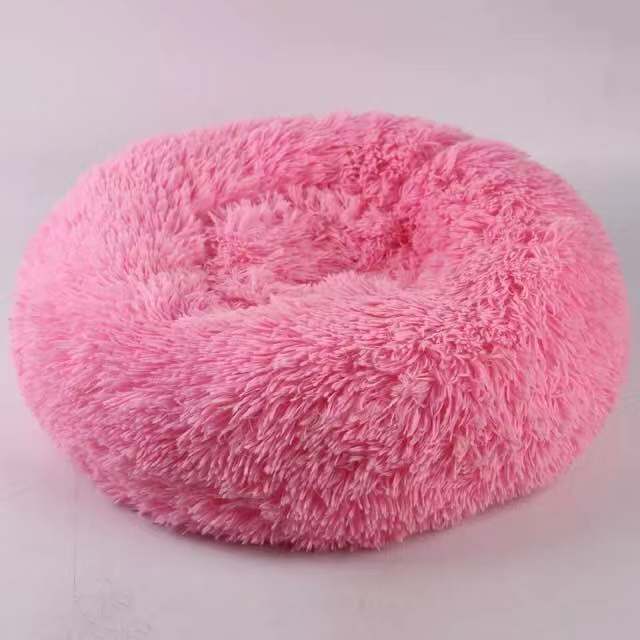 Washable Round plush kennel-Soft and Cozy Pet Bed
