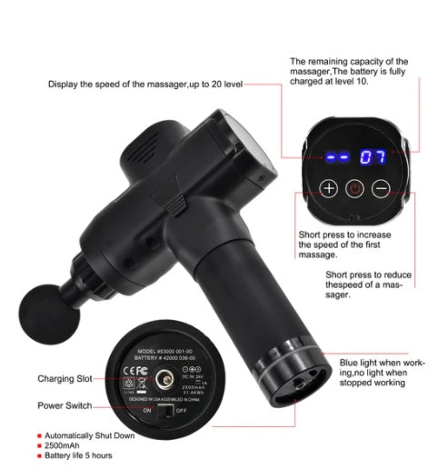 Deep Tissue Muscle Massage Gun – Smart Era Essentials