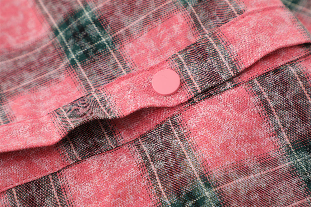 Plaid Long Sleeve Men Trendy Brands Design