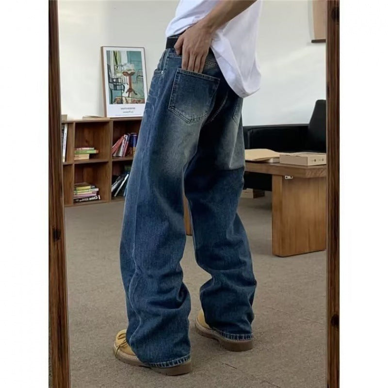 American High Street Niche Casual Straight-leg Jeans