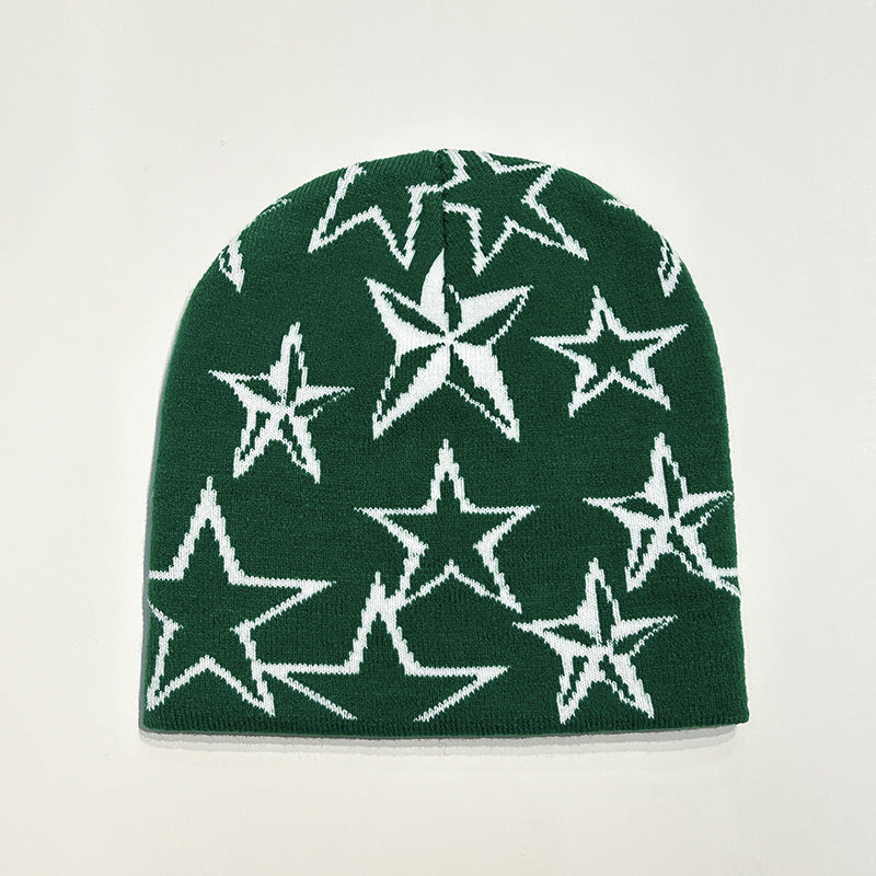 Men's Retro Star Niche Wool Hat