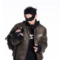 Niche Punk Flight Jacket Men's Autumn And Winter Thickening Quilted Leather Coat Motorcycle Clothing
