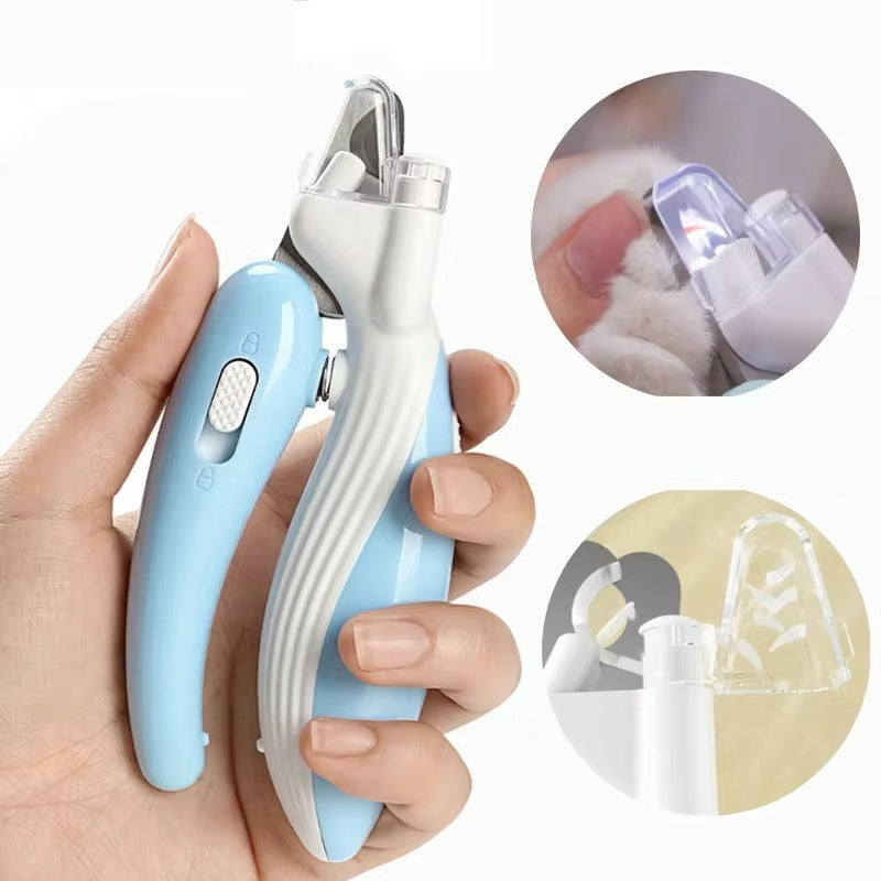 Pet Nail Clippers – Safe Grooming Clippers for Dogs & Cats with LED Light