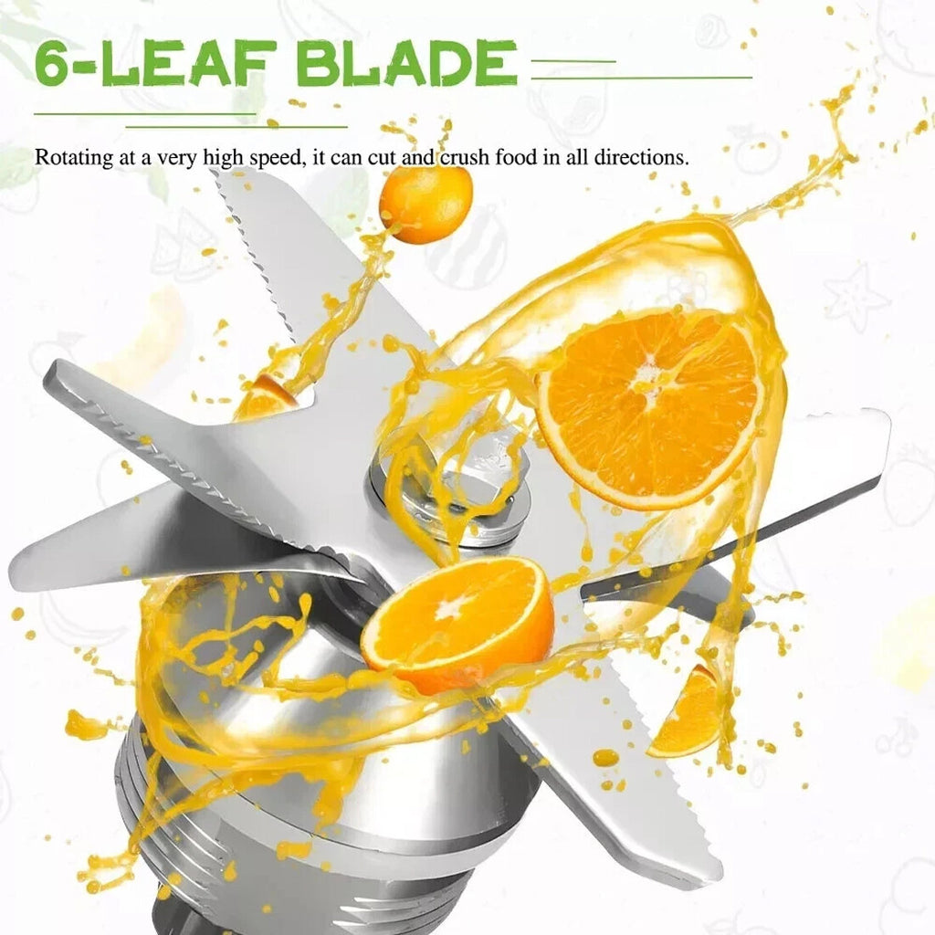 4500W Multifunctional Blender Food Processor, Smoothie, Juicer Ice Crusher 2 Jugs--Black